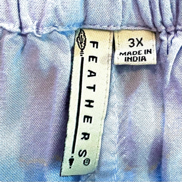 Feathers Women’s Peasant Dress Plus Size 3XL Embroidered Off Shoulder Tiered - Picture 2 of 16